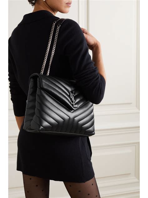 ysl bag big black|loulou quilted leather shoulder bag.